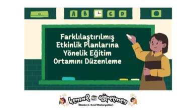 Farklılaştırılmış Etkinlik Planlarına Yönelik Eğitim Ortamını Düzenleme