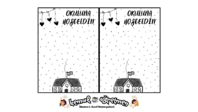 okuluna hosgeldin hediyelik